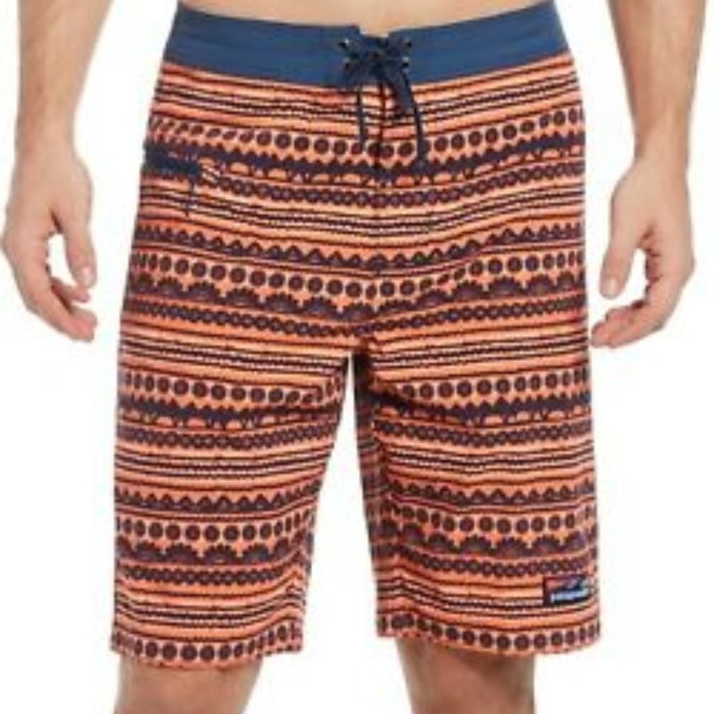 NWT Patagonia Stretch Aztec Wavefarer Boardshorts